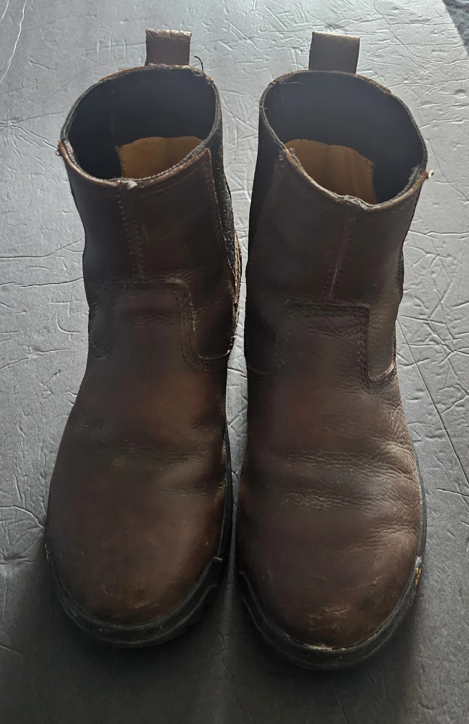 CATERPILLAR Brown Leather Steel Toe Work Boots - Size 7 - photo 3