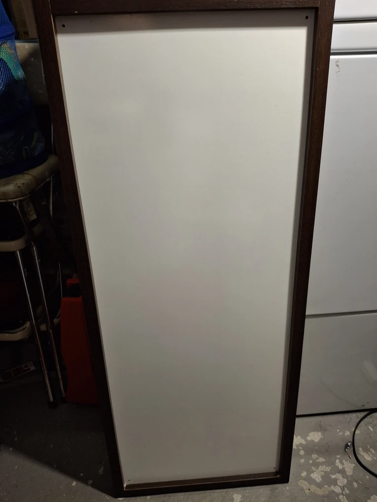 Whiteboard with woodframe non-magnetic 36"x15"