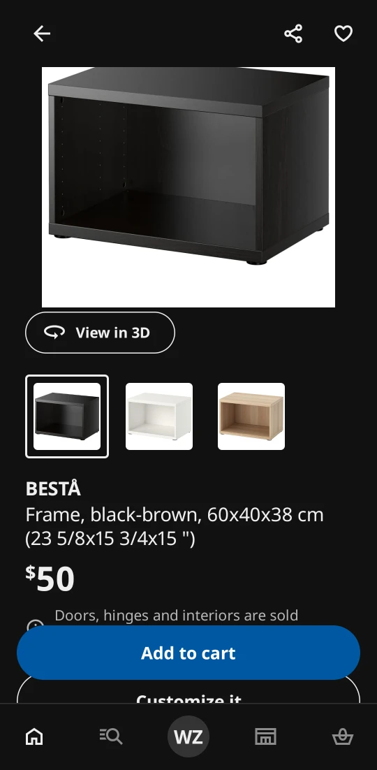 IKEA Frame Unit - Black