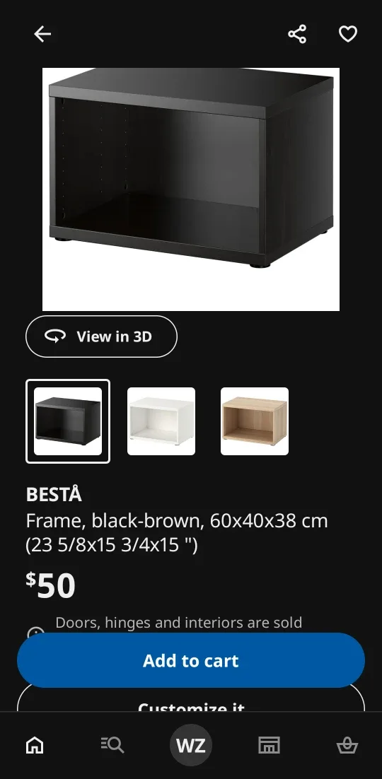 IKEA Shelf Unit - Black