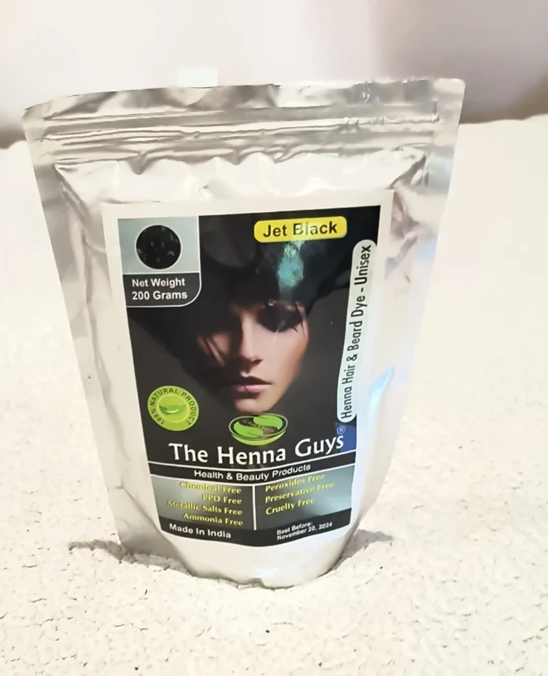 The Henna Guys Jet Black Hair & Beard Dye - Unisex image indicator(3)