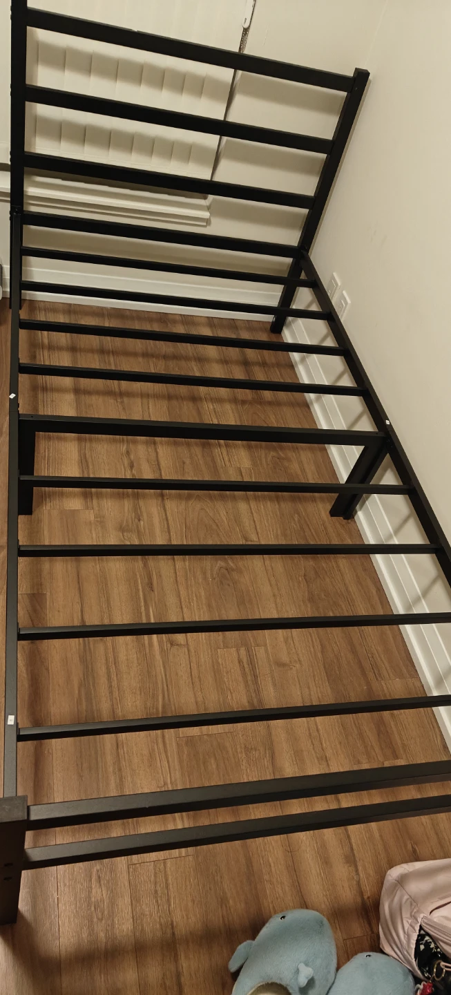 Twin Bed Frame - Black Metal - photo 2