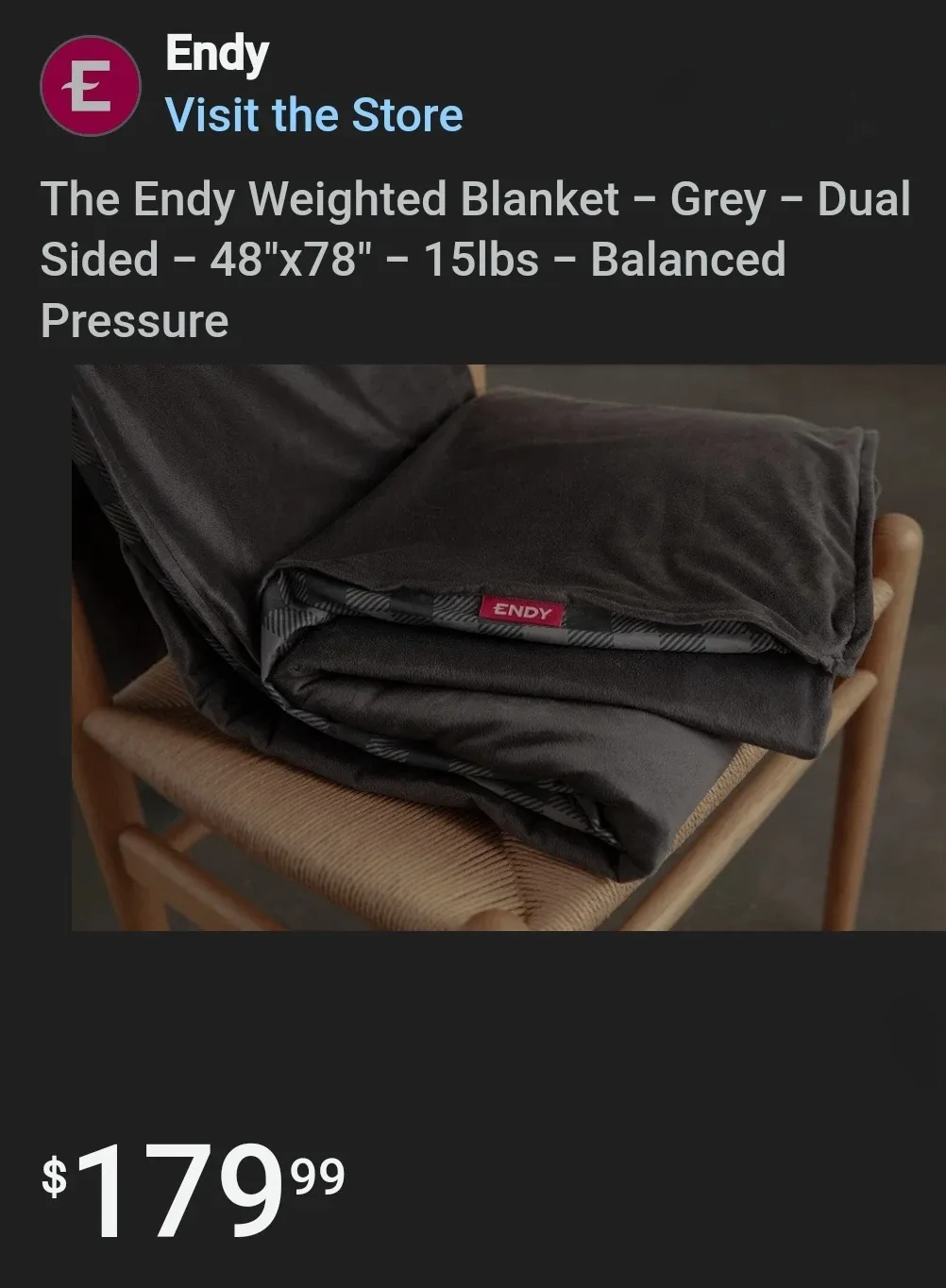 Endy Weighted Blanket - Grey image indicator(9)