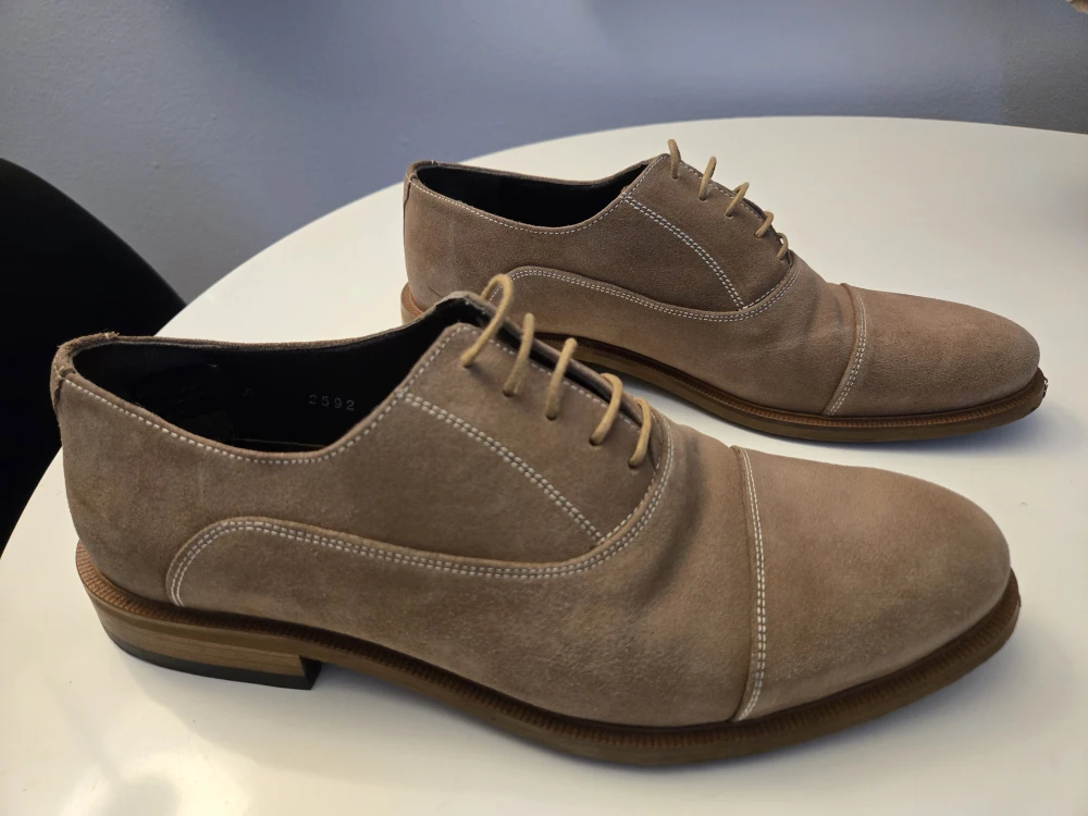 Hotic Brown Suede Dress Shoes - Size 8 (US) - photo 2