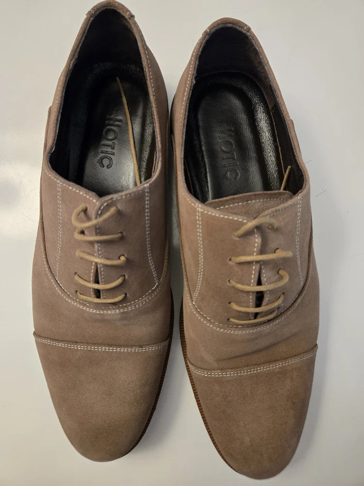 Hotic Brown Suede Dress Shoes - Size 8 (US) - photo 3