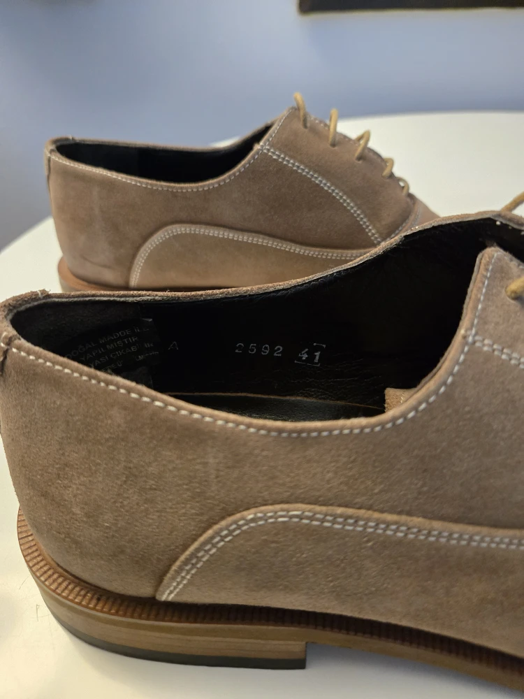 Hotic Brown Suede Dress Shoes - Size 8 (US) - photo 5