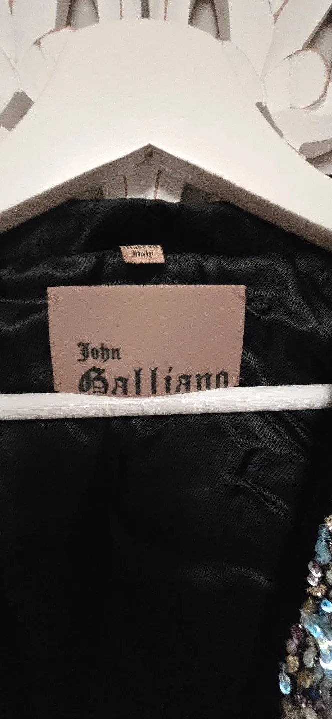 John Galliano Embellished Velvet Vest image indicator(3)