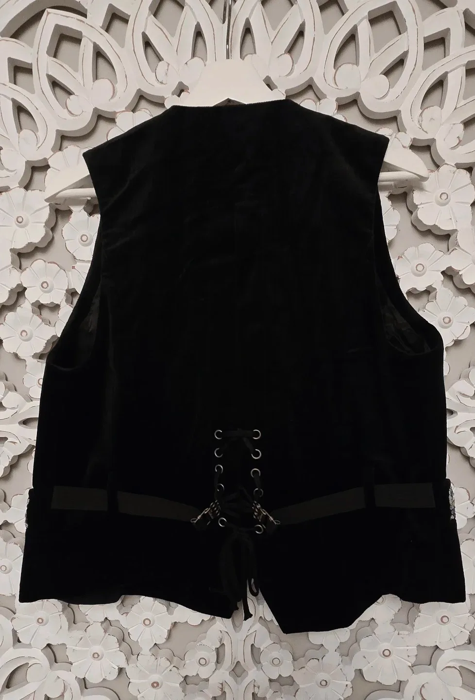 John Galliano Embellished Velvet Vest image indicator(6)