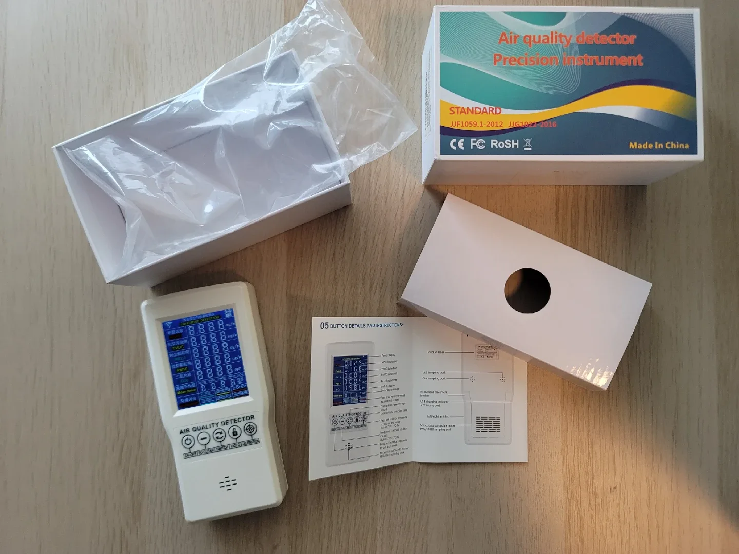 Multifunction air quality monitor image indicator(3)