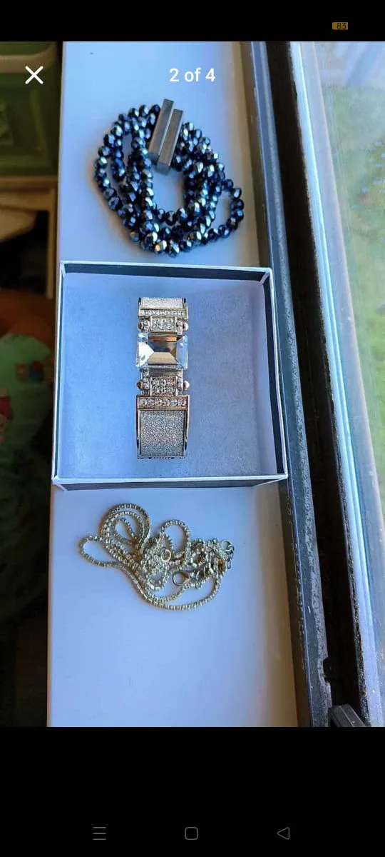 Jewellery Set: Bracelet, Necklace, Beaded Chain image indicator(2)