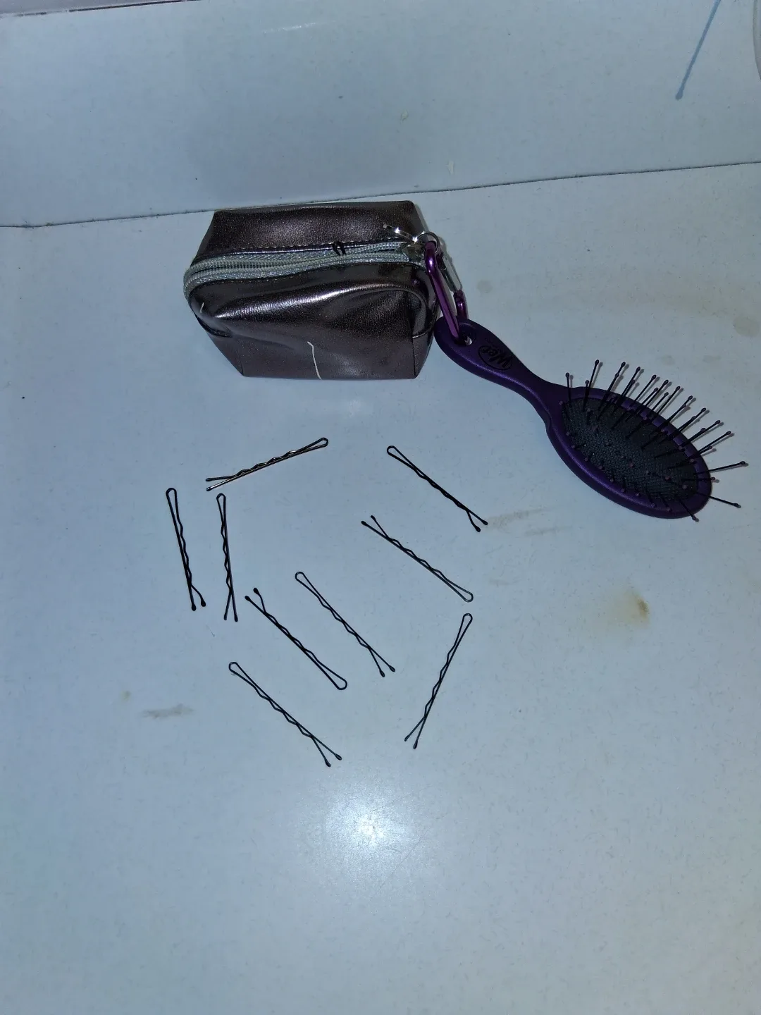 Bobby Pins with Zipper Pouch & Wet Brush