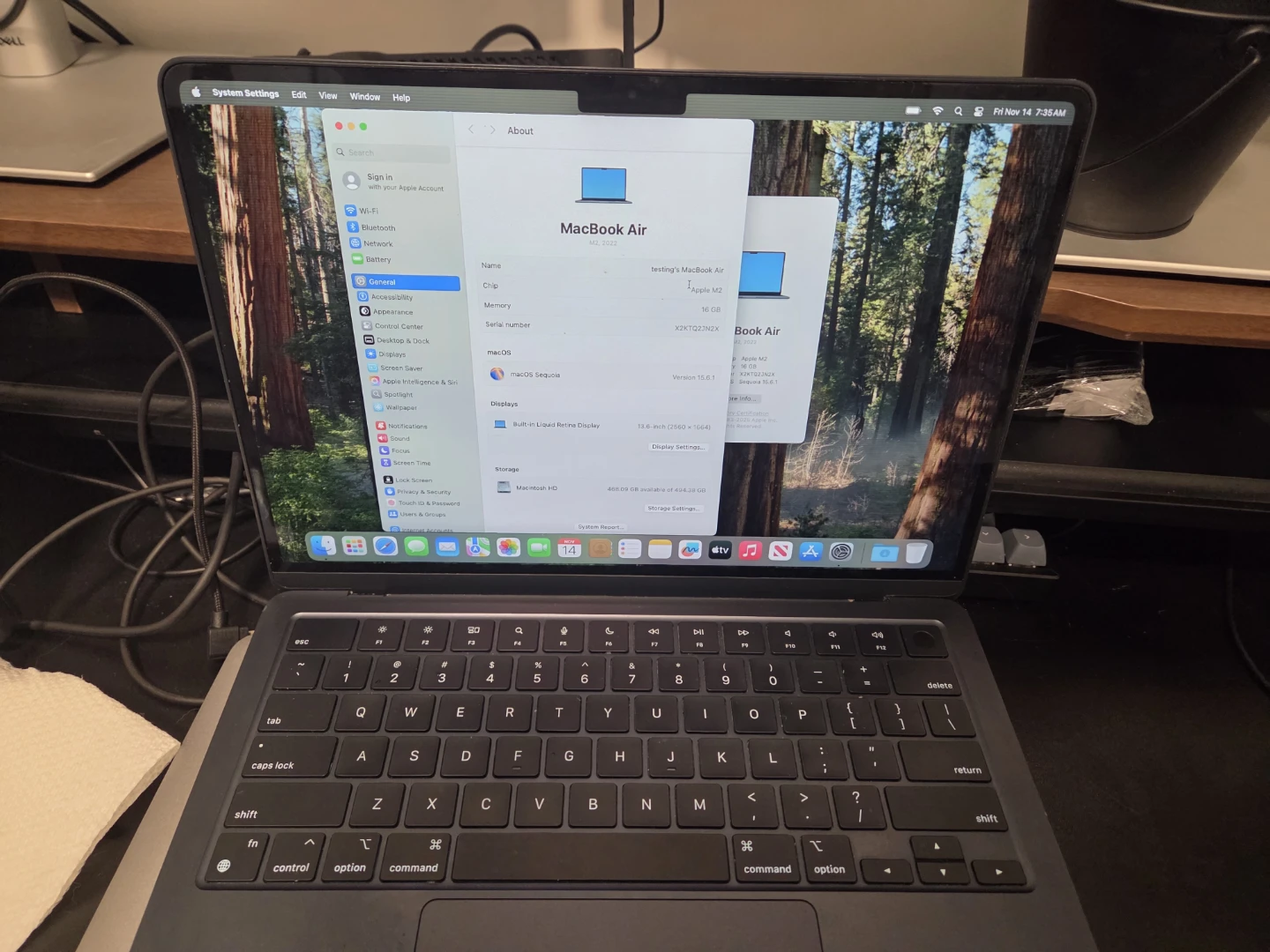 Apple MacBook Air M2, 13.6 inch, 512 GB SSD