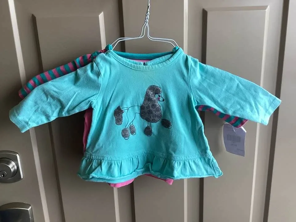 Girls sz 3-6 months shirts,$2 each image indicator(3)