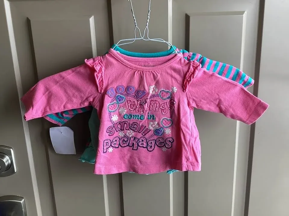 Girls sz 3-6 months shirts,$2 each image indicator(4)