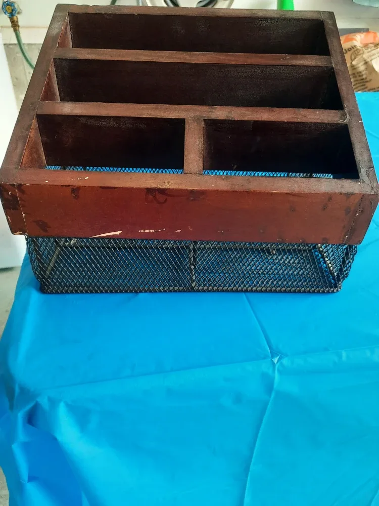 Wooden Desk Organizer