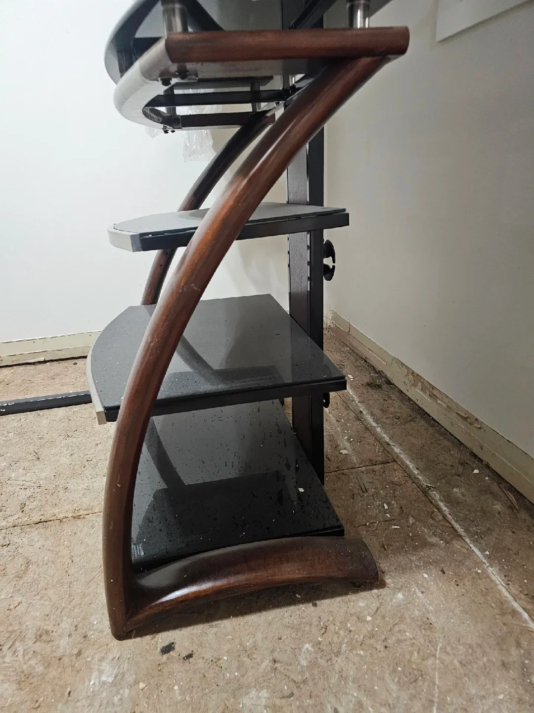 Glass & Wood TV Stand image indicator(4)