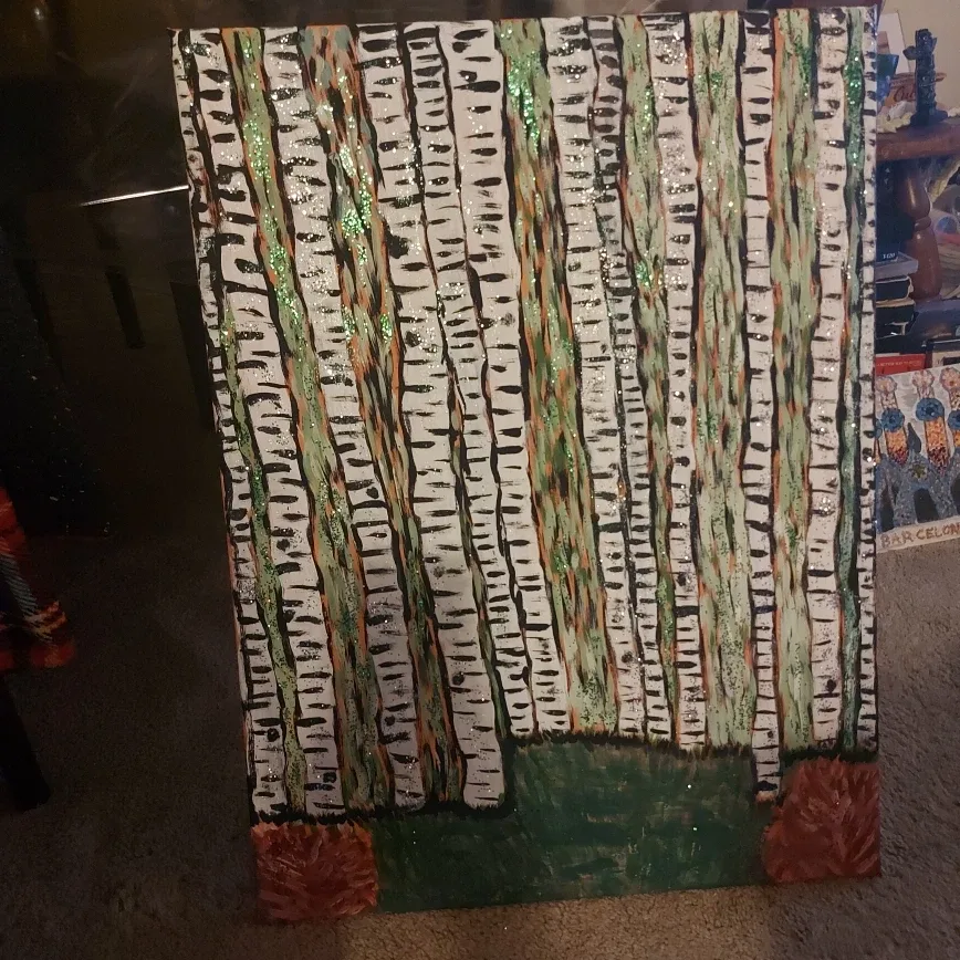 Birch Tree Painting