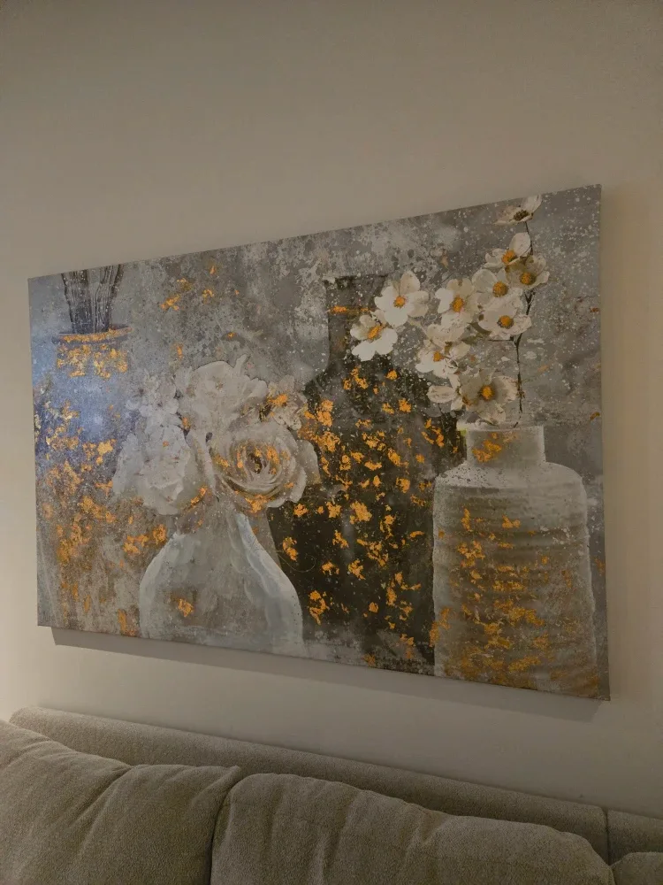 53(W)x35(L) inch Floral Vase Canvas Wall Art image indicator(2)