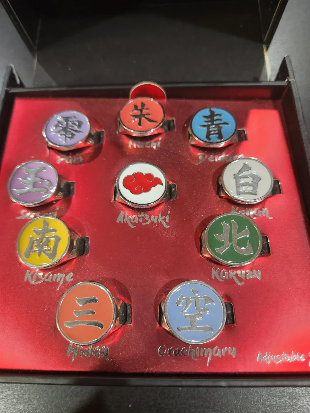 Naruto Shippuden Akatsuki Ring Set with Box image indicator(5)