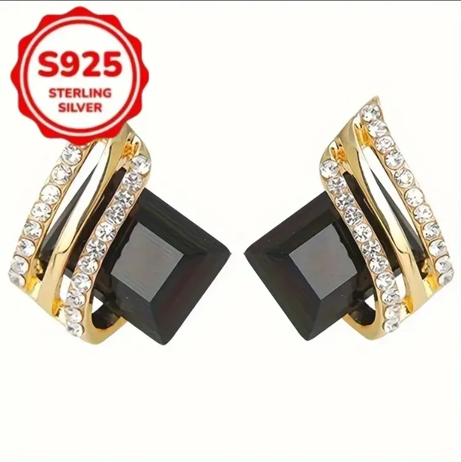 S925 Sterling Silver Gemstone Earrings image indicator(6)