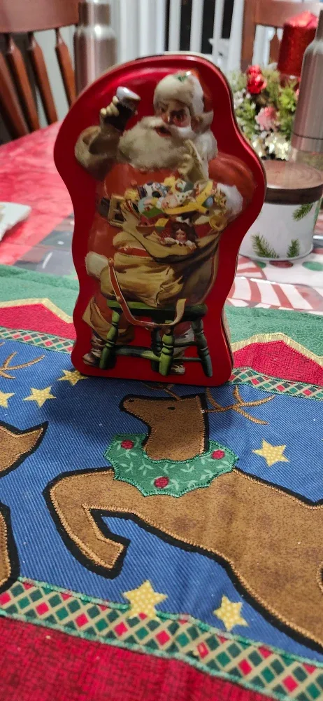 Coca-Cola 1948 Haddon Sundblom Holiday Tin image indicator(2)