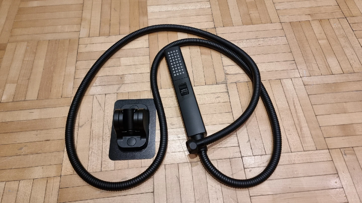 Matte Black Handheld Shower Head with Hose