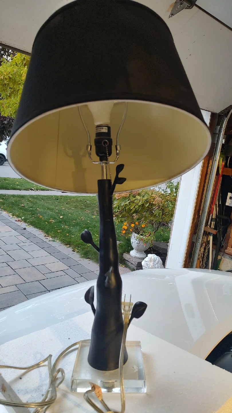 Elephant Table Lamp - Black