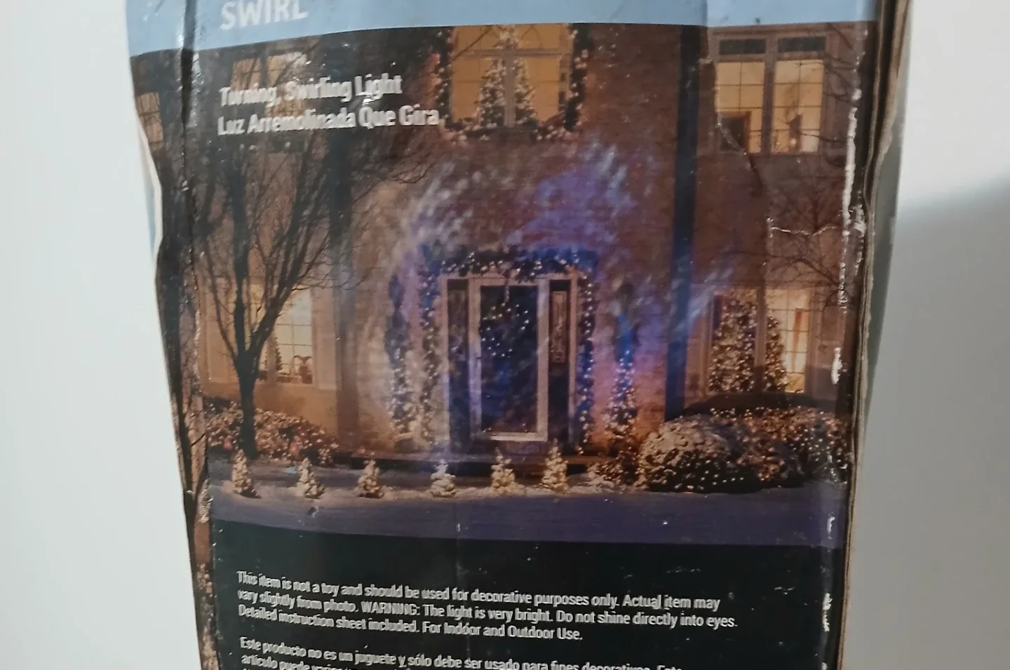 LED Lightshow Projection Swirl - White/Blue image indicator(2)