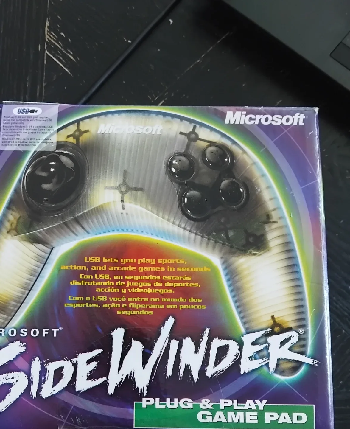 Microsoft Sidewinder Game Pad - Plug & Play thumbnail