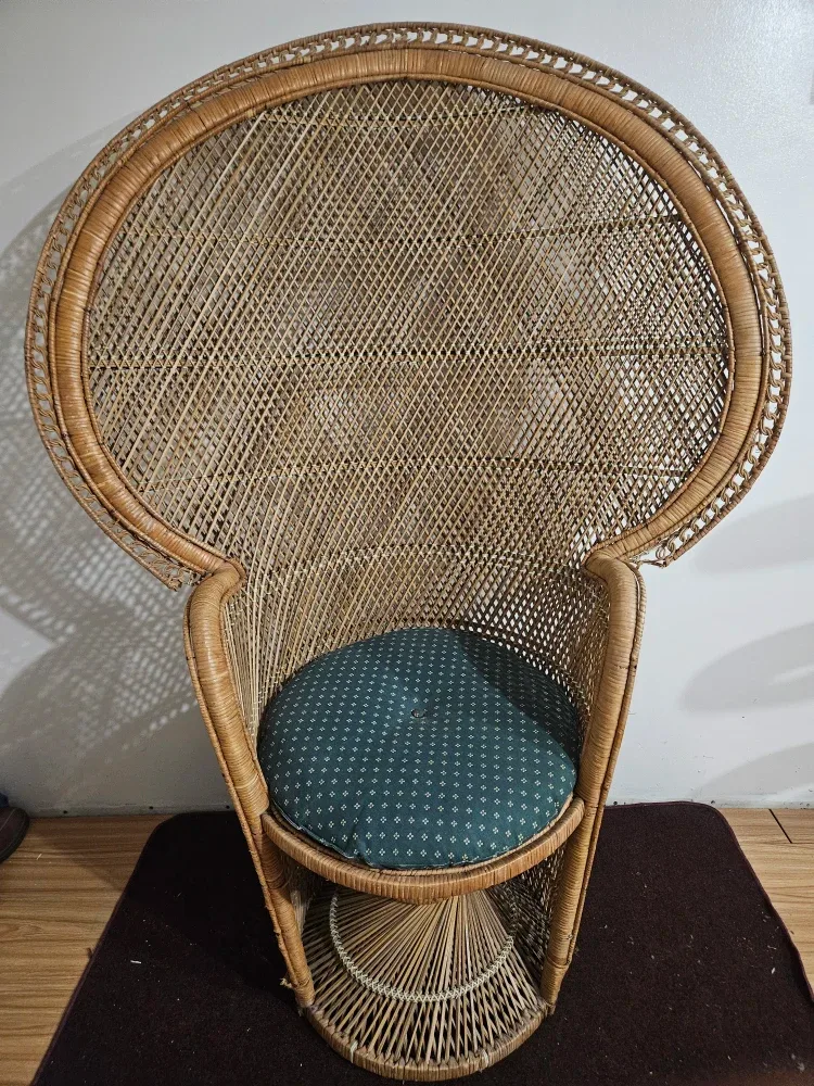 Wicker Peacock Chair