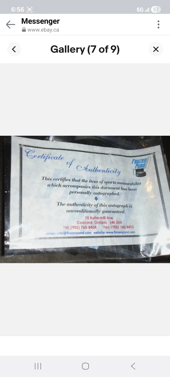 Signed Toronto Maple Leafs Hockey Puck, Felix Potvin image indicator(8)