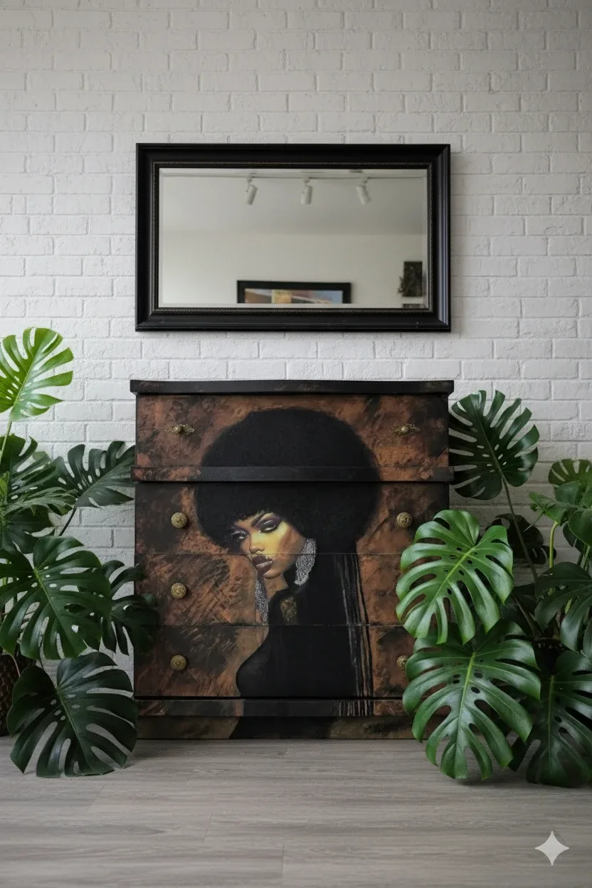 MCM Dresser - One of a Kind Statement Piece