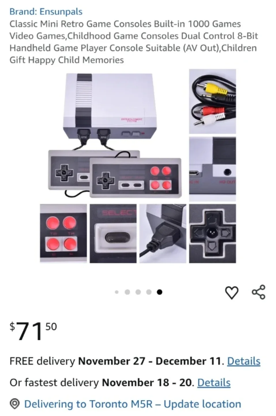 Mini Game Anniversary Edition Entertainment System image indicator(7)