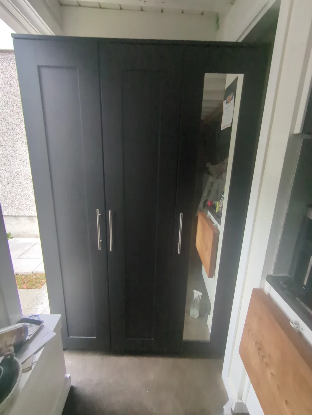 IKEA BLACK WOODEN CLOSET
