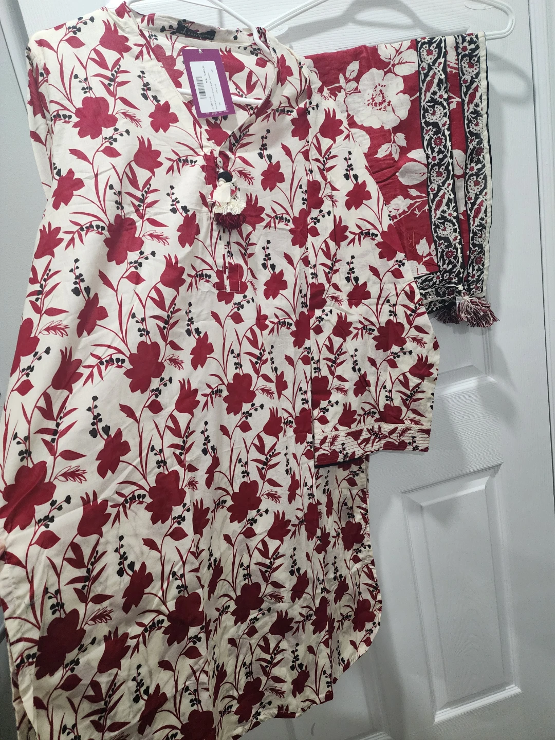 New J. lawn Women's Stitched  2pc  kurta shirt & dupatta- XXL - photo 5