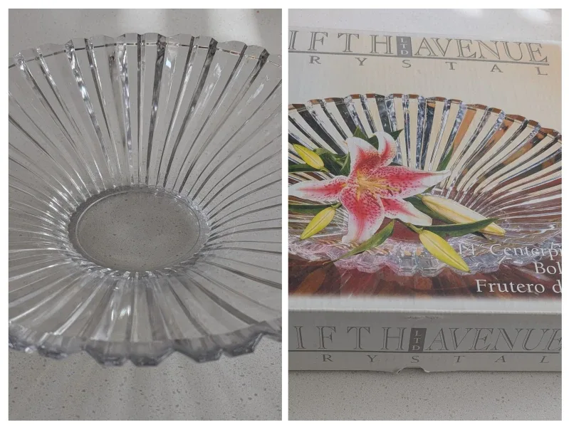 Fifth Avenue Ltd 24" Crystal Center piece Bowl