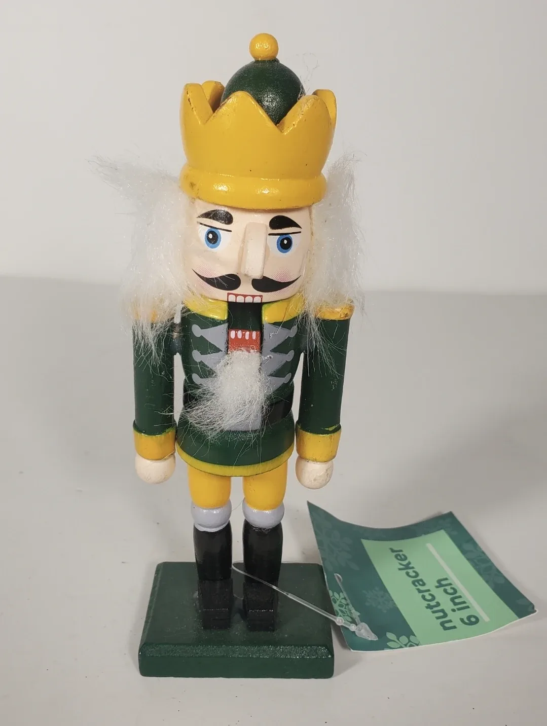 Christmas Green Nutcracker Holiday Home Décor 6 Inches image indicator(2)