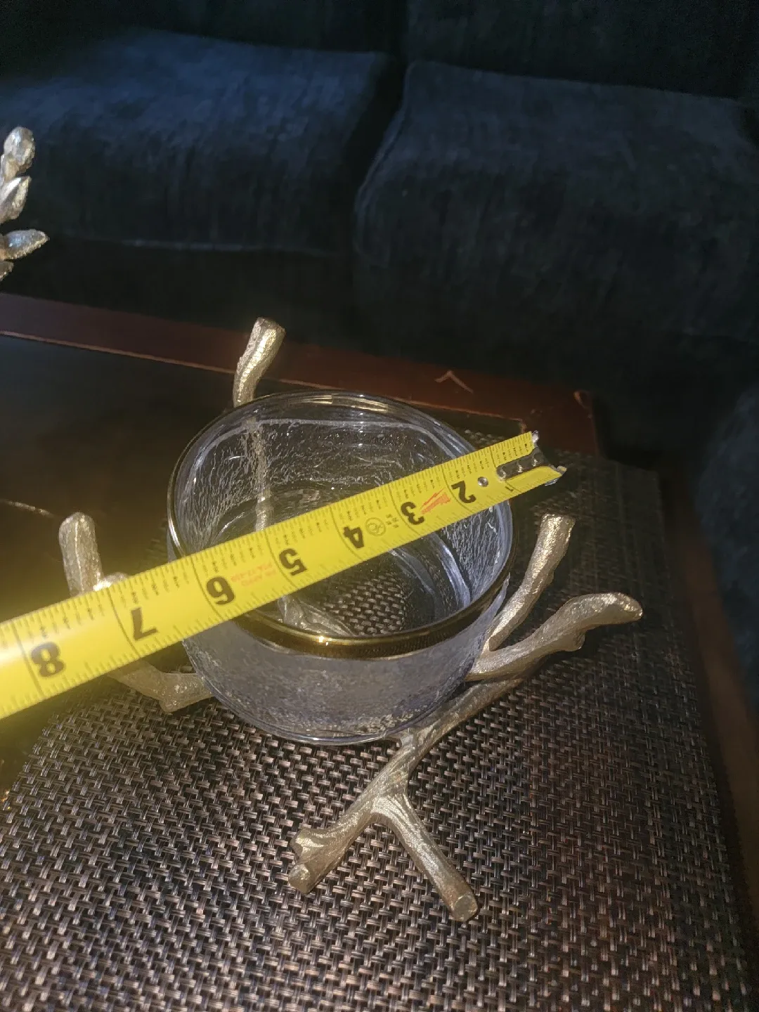 Gold Branch Glass Candle Holder image indicator(5)