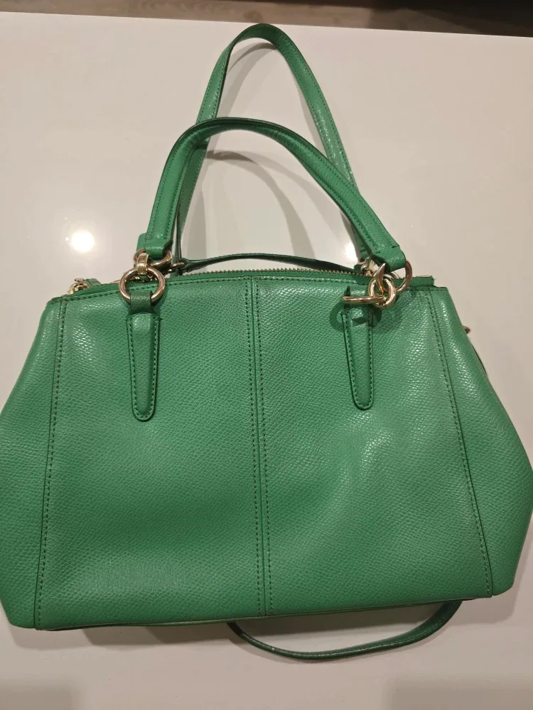 Coach Green Leather Satchel image indicator(2)