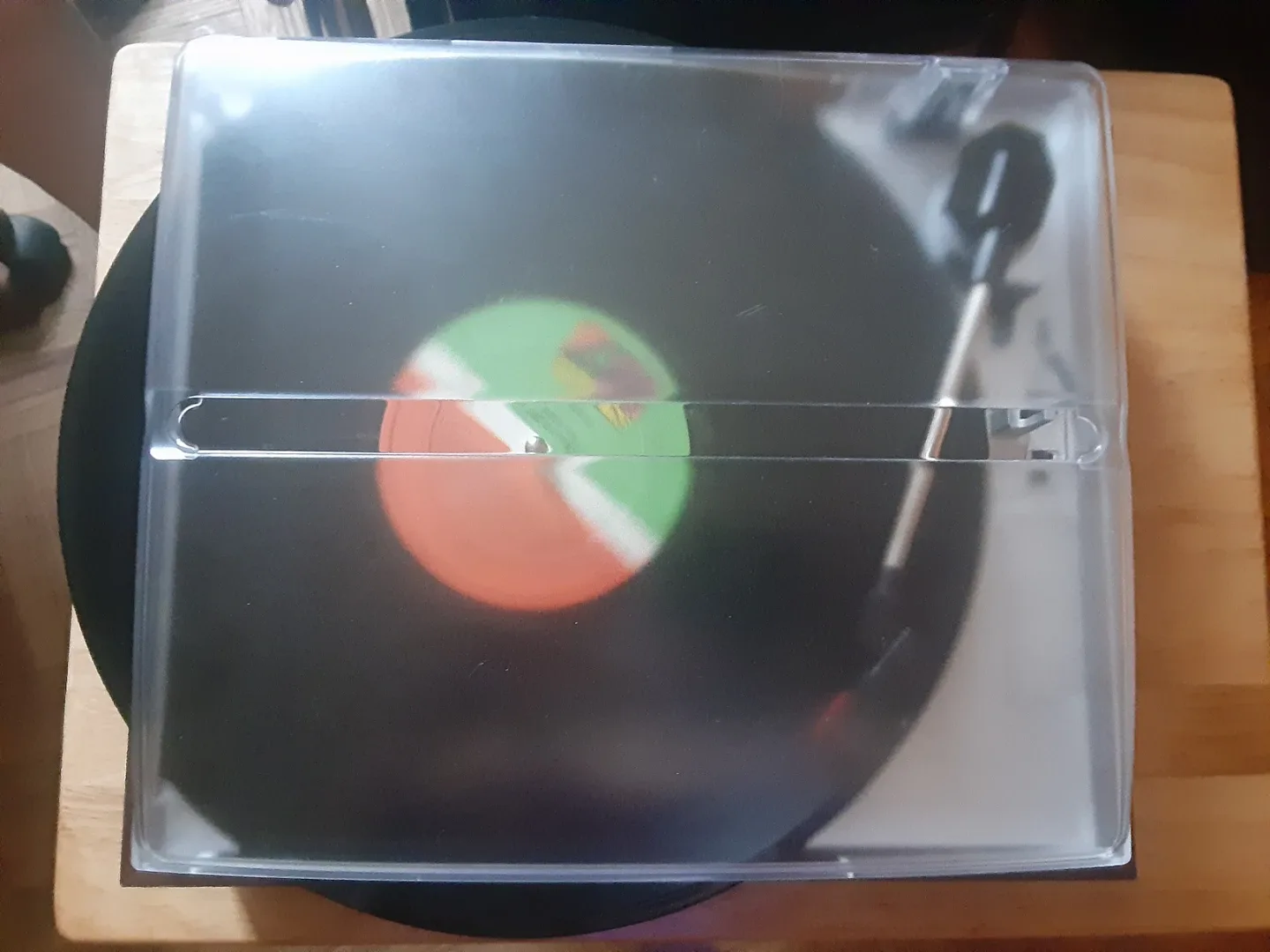 Turntable Record Player Portable with built in Speakers image indicator(3)