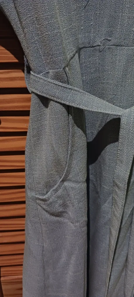 Blue Maxi Dress with Floral Embroidery image indicator(2)