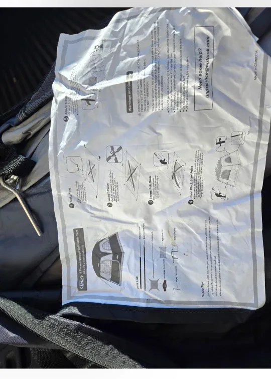 New UNP 4-Person Tent - 8ft x 7ft x 72in - Grey image indicator(3)