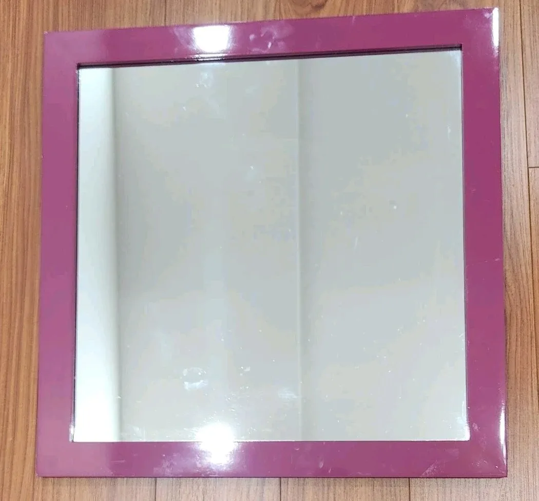 Square Framed Mirror - Purple thumbnail