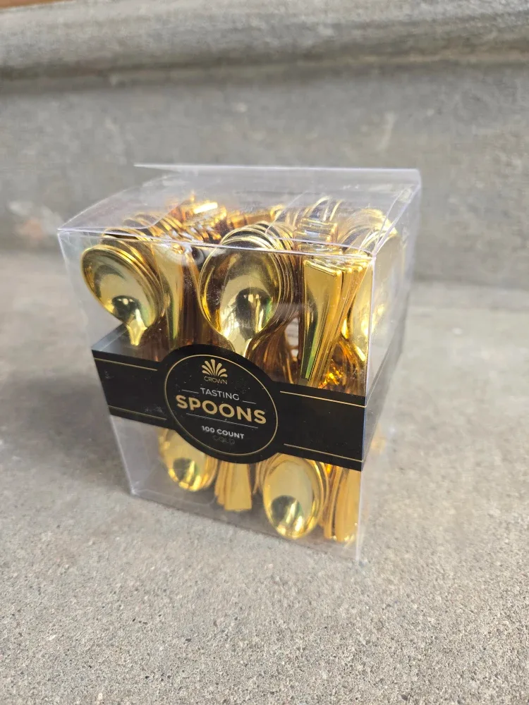Crown Display Tasting Spoons - 400 Count Gold image indicator(2)
