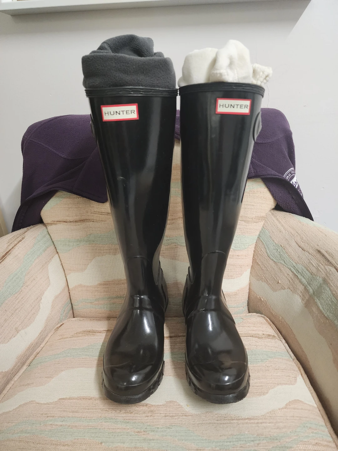 Hunter Rain Boots - Black, Size US 6 - photo 2