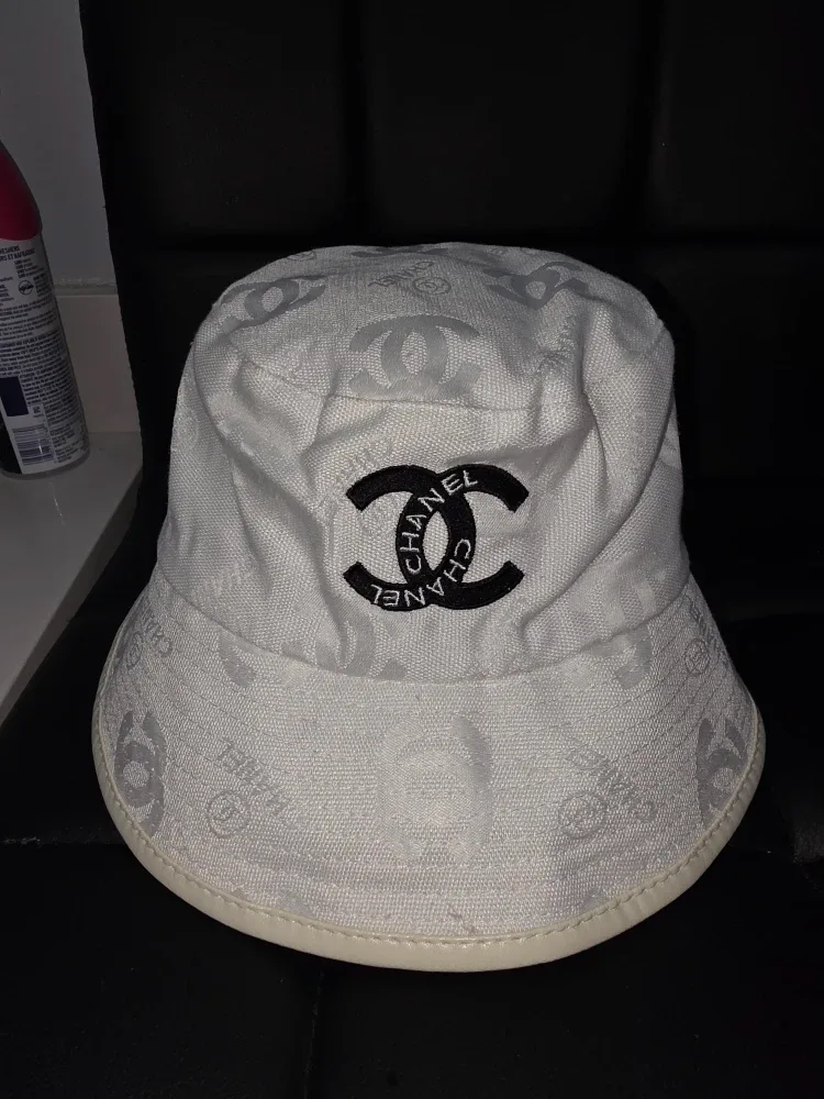 Chanel White Bucket Hat