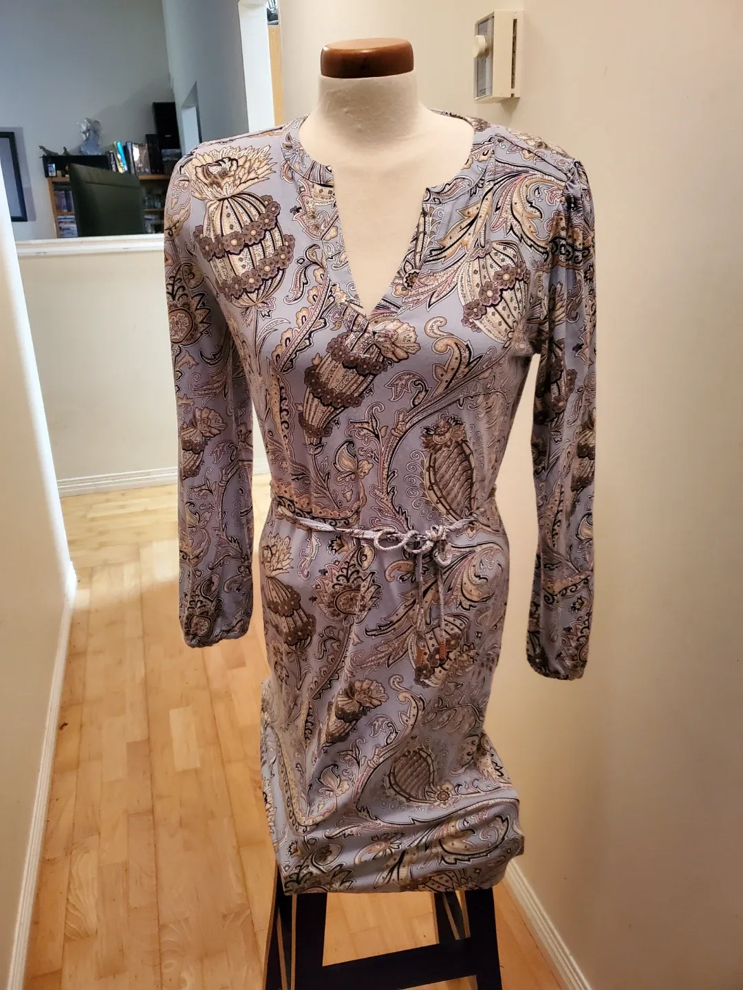 Esqualo Paisley Print Dress - Size M