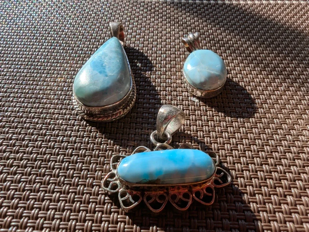 Larimar Sterling Silver Pendants image indicator(5)
