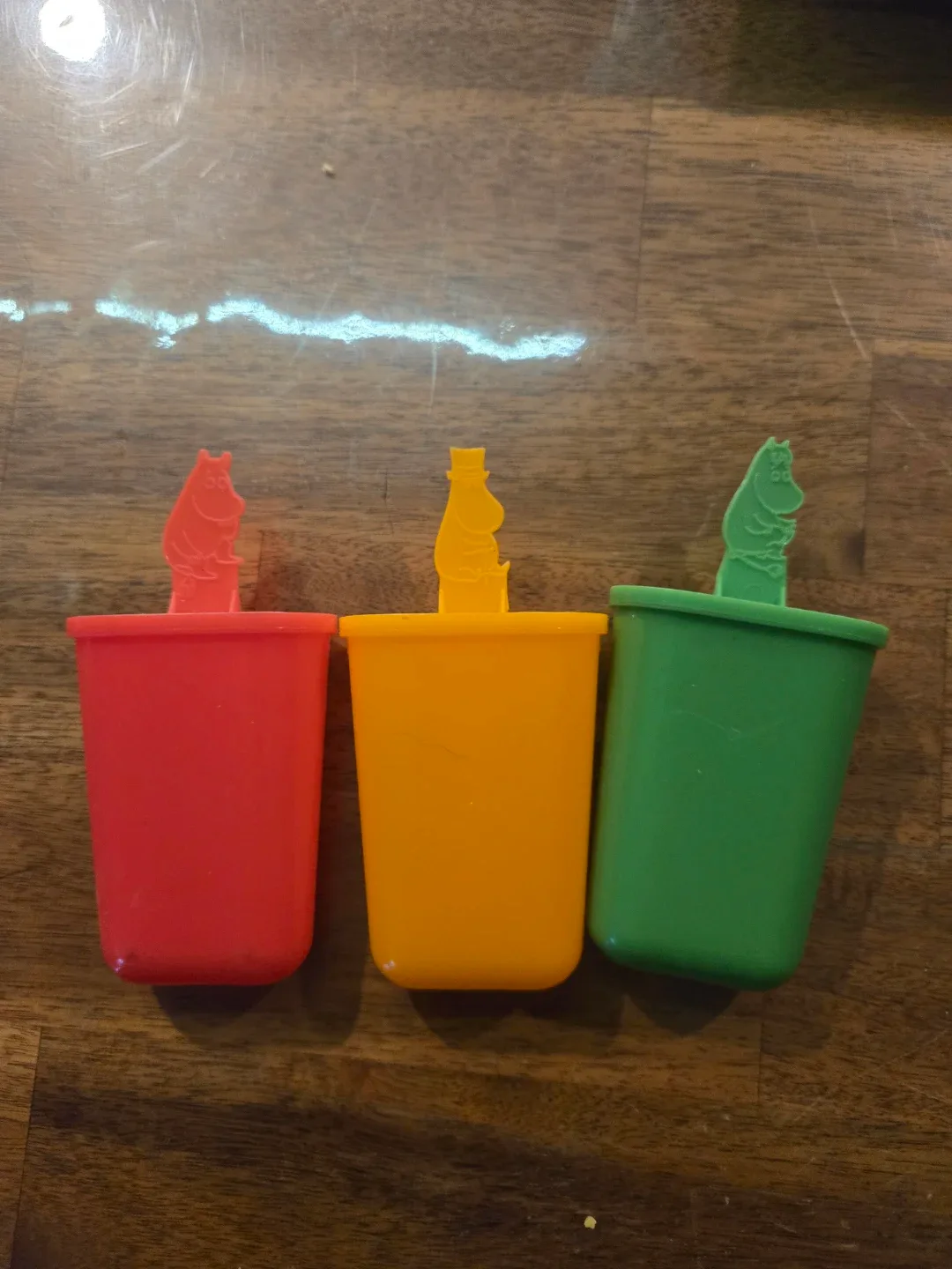 Moomin Popsicle Molds - Red, Yellow, Green