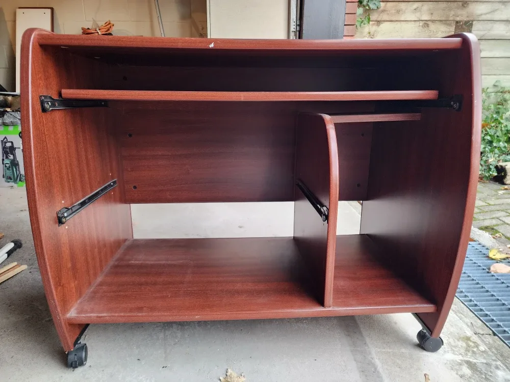 Mahogany Computer Desk with Keyboard Tray